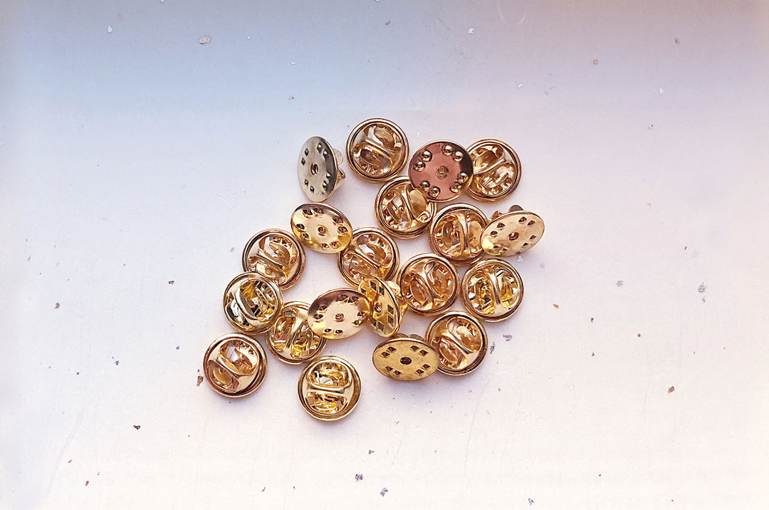 Gold Butterfly Clutch Pin Back (Pack of 40)