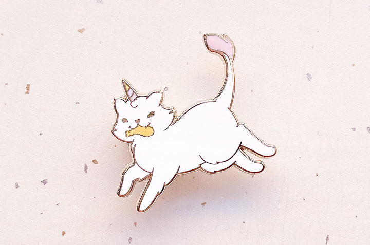 Fleecy the Unicorn Kitty Enamel Pin