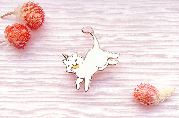 Fleecy the Unicorn Kitty Enamel Pin