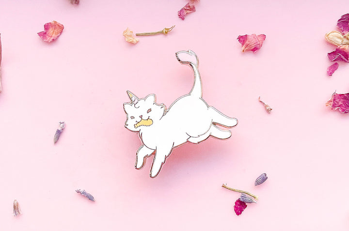 Fleecy the Unicorn Kitty Enamel Pin