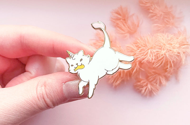 Fleecy the Unicorn Kitty Enamel Pin