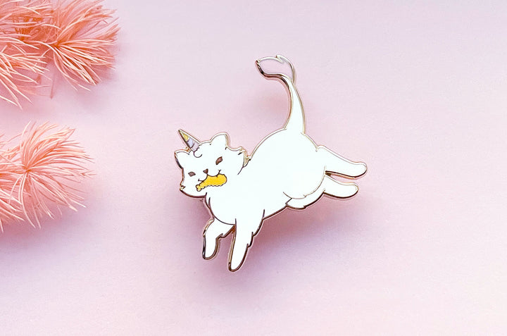 Fleecy the Unicorn Kitty Enamel Pin