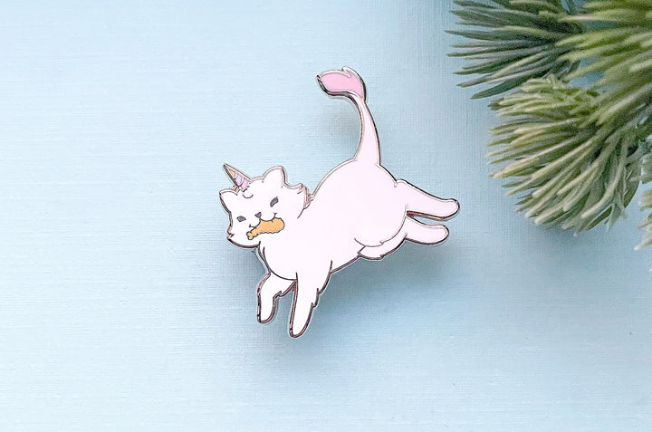 Fleecy the Unicorn Kitty Enamel Pin