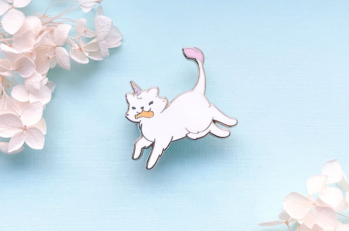 Fleecy the Unicorn Kitty Enamel Pin