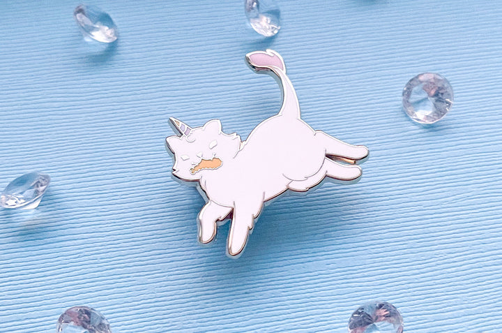 Fleecy the Unicorn Kitty Enamel Pin