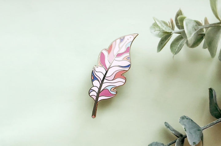 Sphinx Feather Enamel Pin