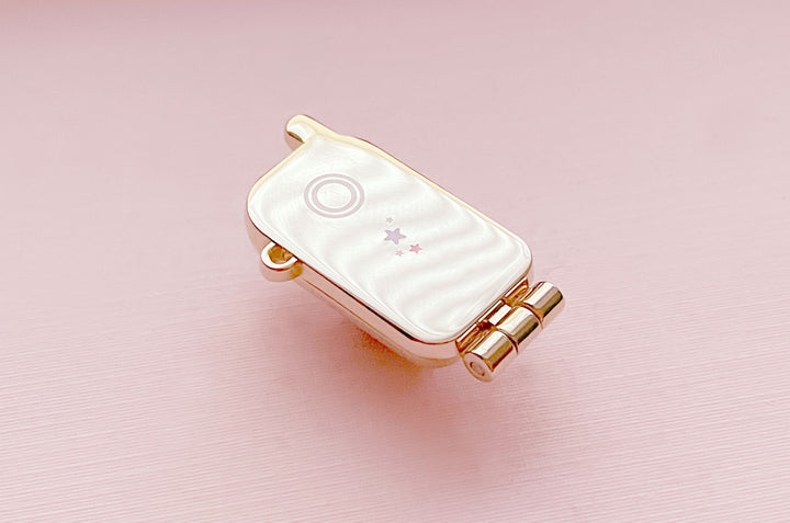 Celestial Cell Phone Hinged Enamel Pin