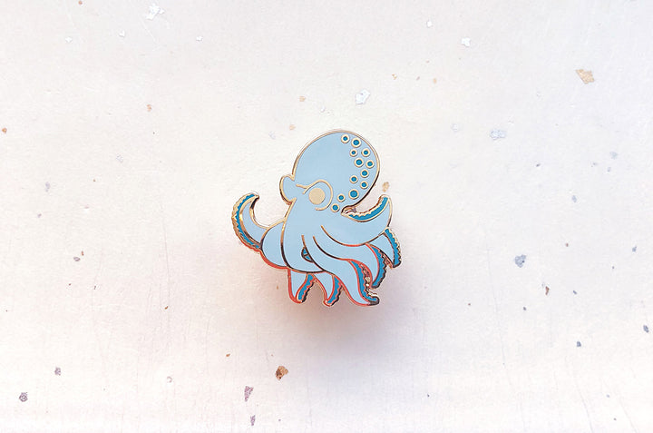 Chibi Octopus Enamel Pin