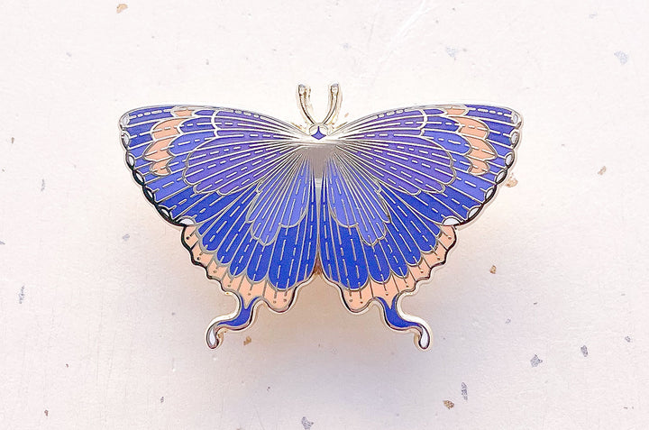 Colorado Hairstreak Butterfly (Hypaurotis crysalus) Enamel Pin