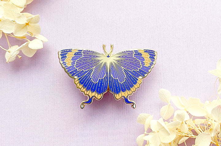 Colorado Hairstreak Butterfly (Hypaurotis crysalus) Enamel Pin