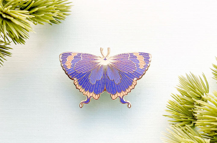 Colorado Hairstreak Butterfly (Hypaurotis crysalus) Enamel Pin