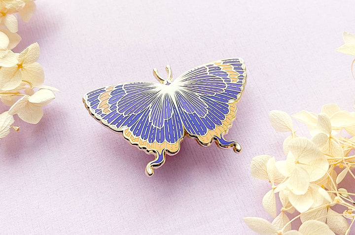 Colorado Hairstreak Butterfly (Hypaurotis crysalus) Enamel Pin