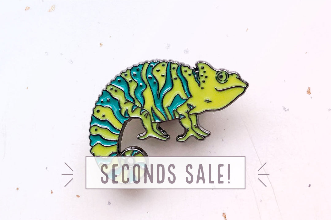 Color Changing Chameleon Enamel Pin (Seconds)