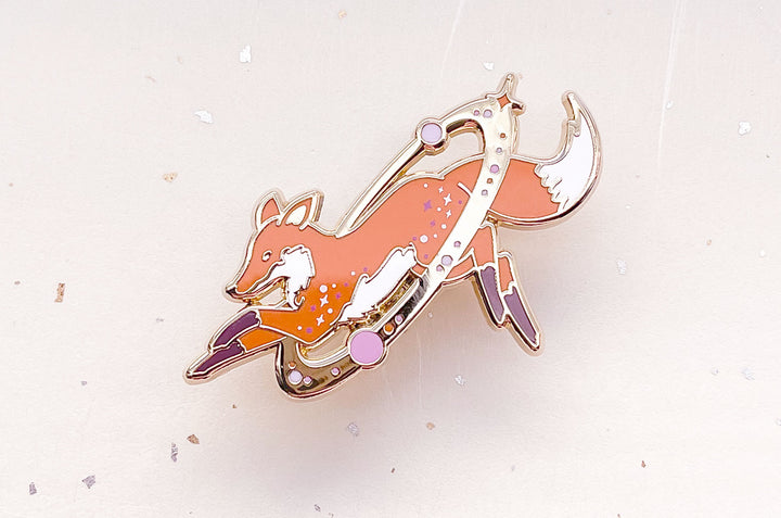 Cosmic Fox Enamel Pin