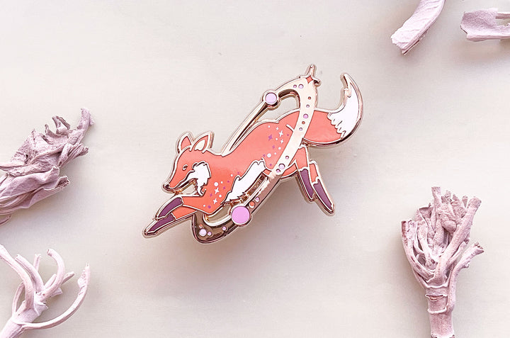 Cosmic Fox Enamel Pin