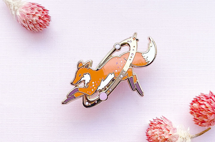 Cosmic Fox Enamel Pin