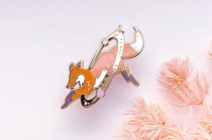 Cosmic Fox Enamel Pin