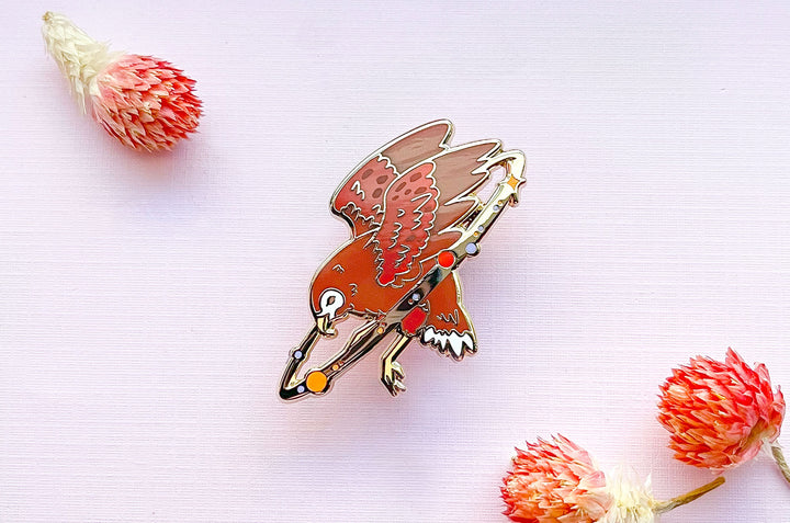Cosmic Hawk Enamel Pin