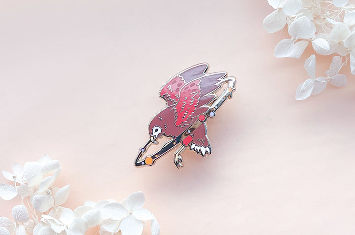 Cosmic Hawk Enamel Pin