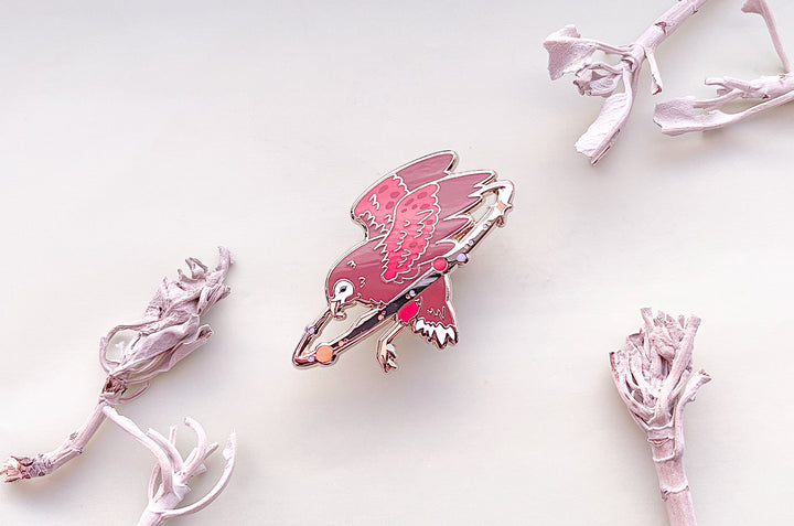 Cosmic Hawk Enamel Pin