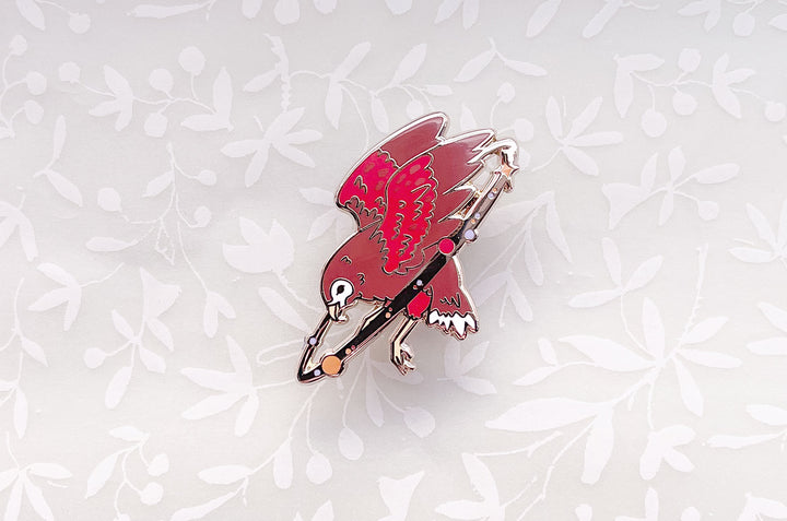 Cosmic Hawk Enamel Pin