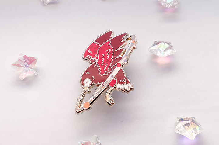 Cosmic Hawk Enamel Pin