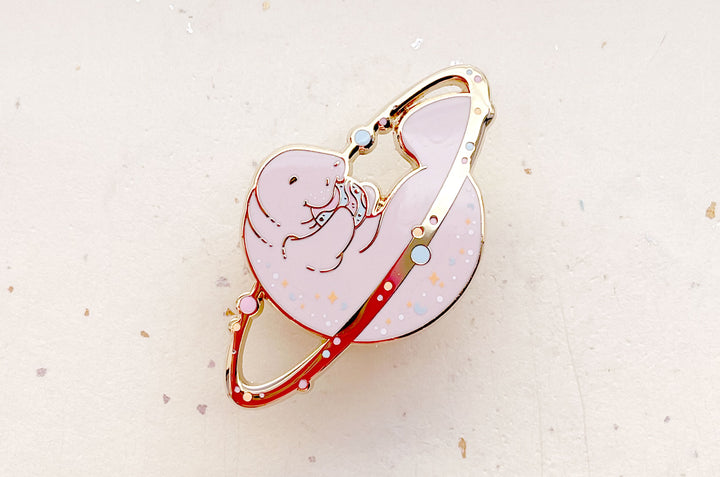 Cosmic Manatee Enamel Pin