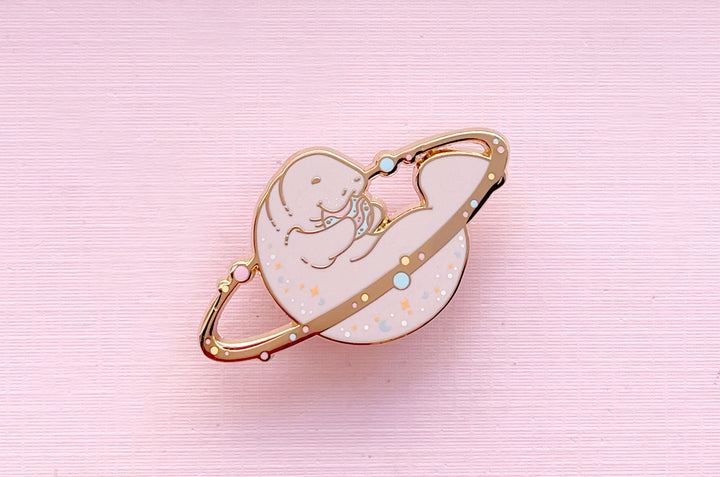Cosmic Manatee Enamel Pin