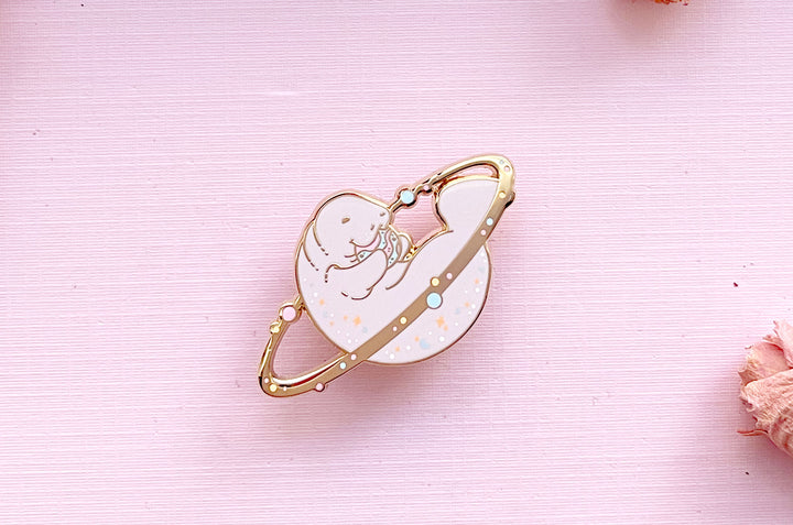 Cosmic Manatee Enamel Pin