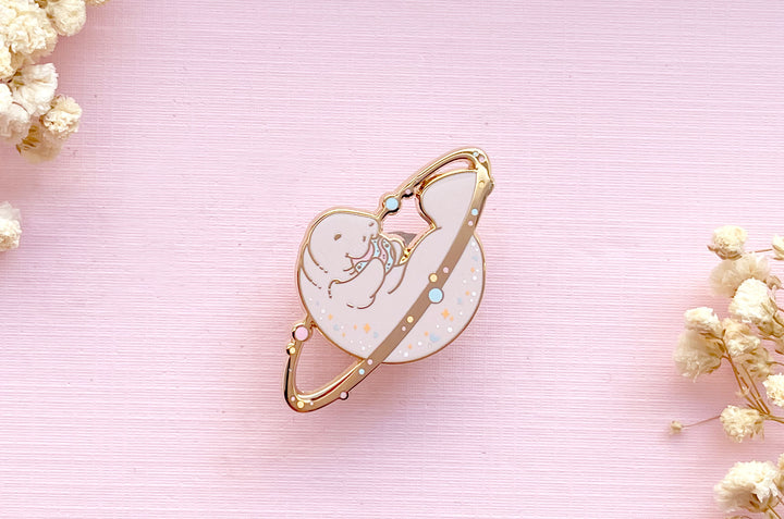 Cosmic Manatee Enamel Pin
