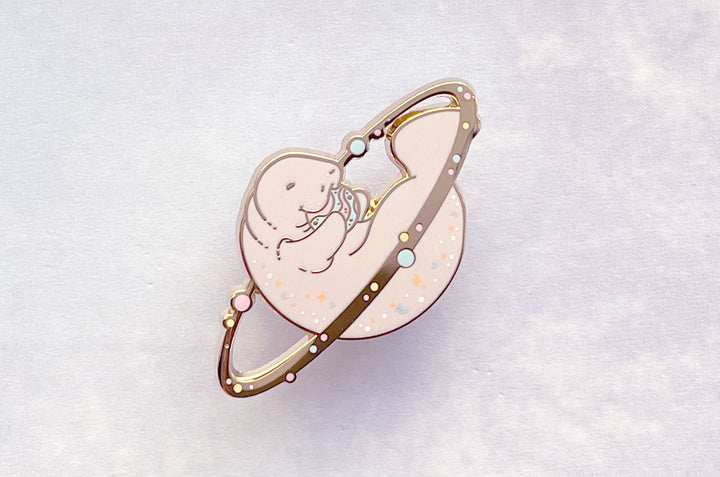 Cosmic Manatee Enamel Pin