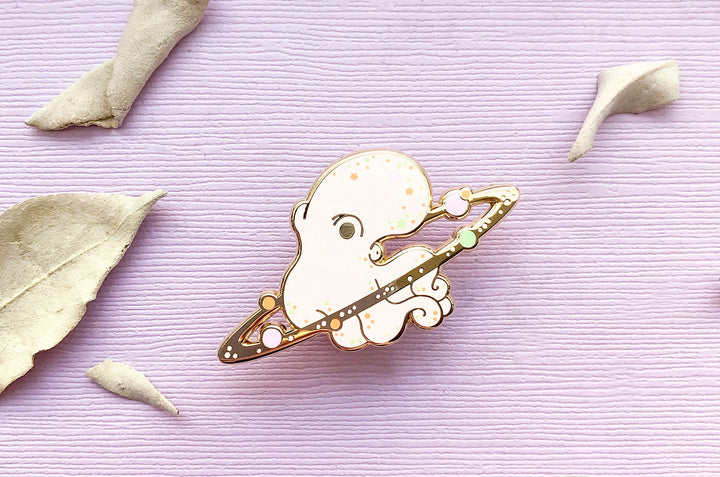 Cosmic Octopus Enamel Pin