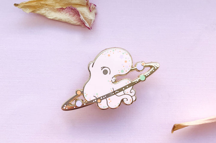 Cosmic Octopus Enamel Pin