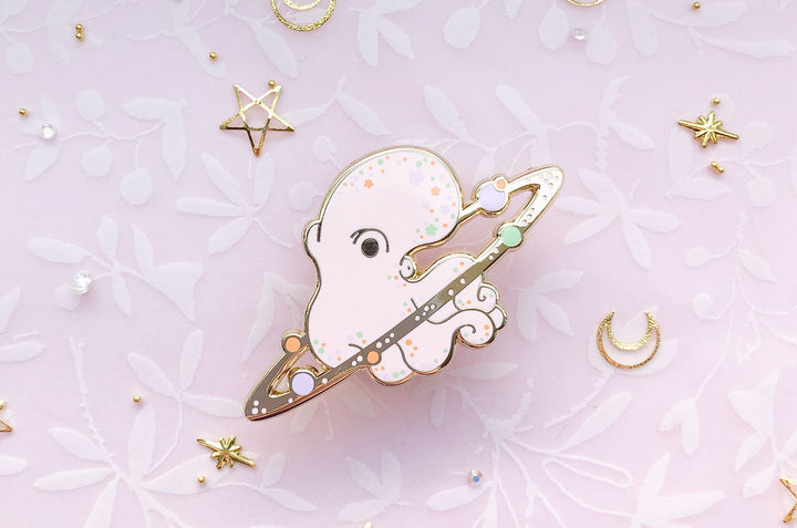 Cosmic Octopus Enamel Pin