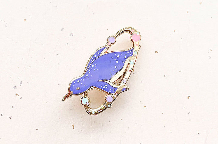 Cosmic Penguin Enamel Pin
