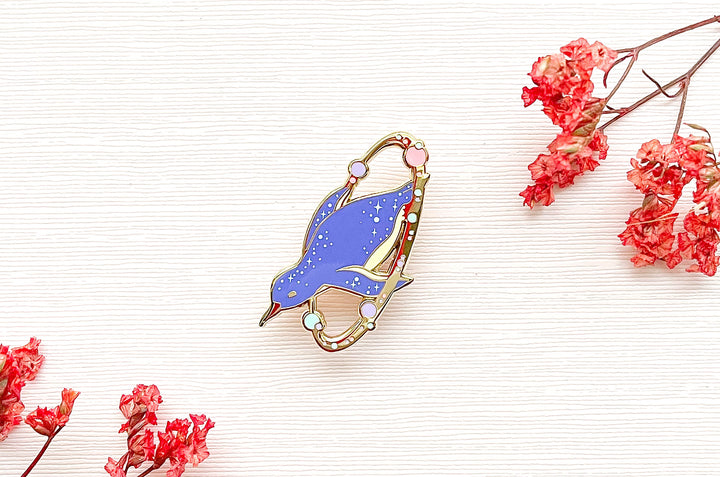 Cosmic Penguin Enamel Pin