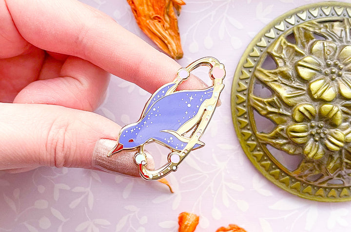 Cosmic Penguin Enamel Pin