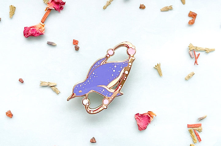 Cosmic Penguin Enamel Pin