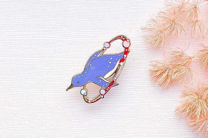 Cosmic Penguin Enamel Pin