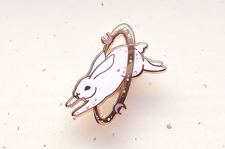 Cosmic Rabbit Enamel Pin
