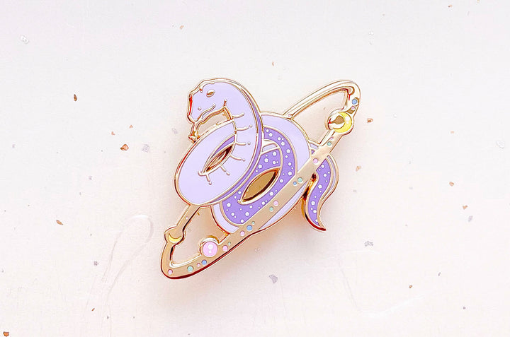 Cosmic Snake Enamel Pin