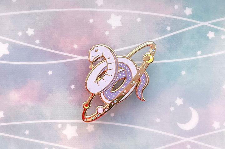 Cosmic Snake Enamel Pin