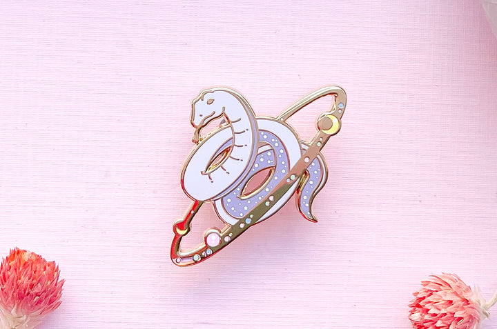 Cosmic Snake Enamel Pin