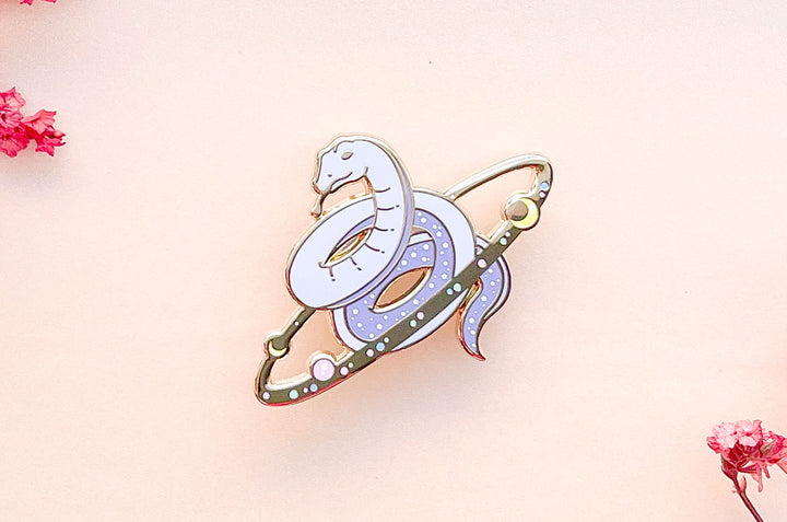 Cosmic Snake Enamel Pin