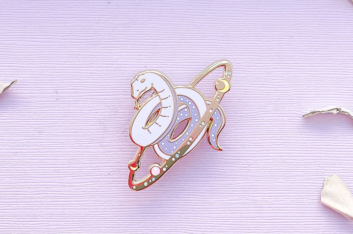 Cosmic Snake Enamel Pin