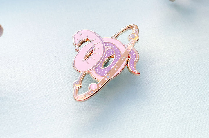 Cosmic Snake Enamel Pin