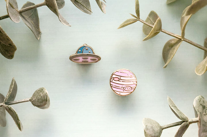 Cosmic Objects Board Filler Enamel Pin Set