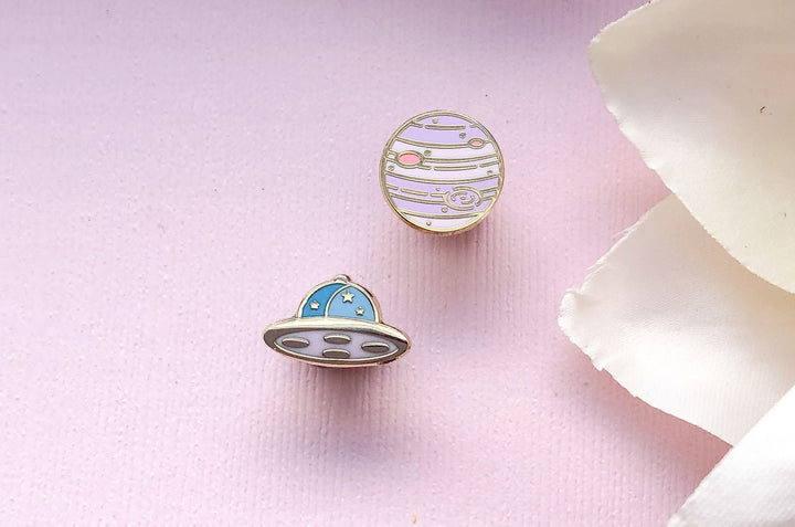Cosmic Objects Board Filler Enamel Pin Set