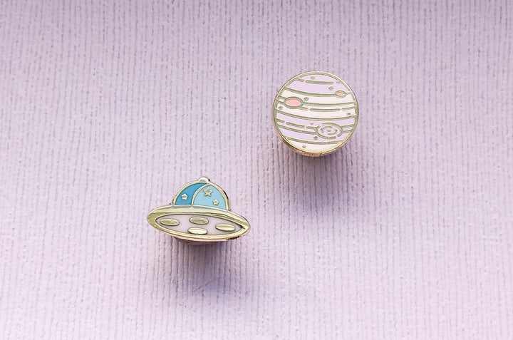 Cosmic Objects Board Filler Enamel Pin Set