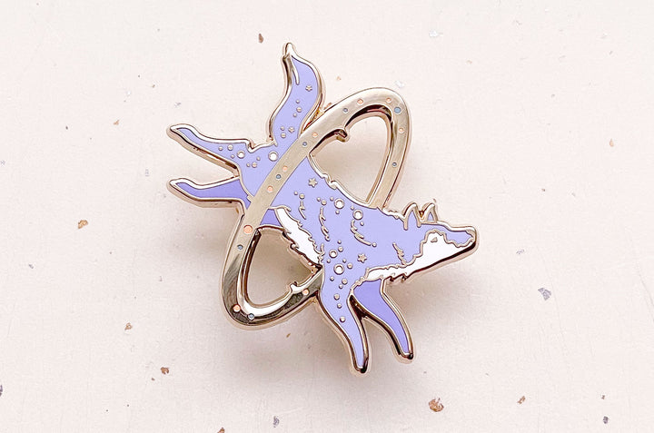 Cosmic Wolf Enamel Pin